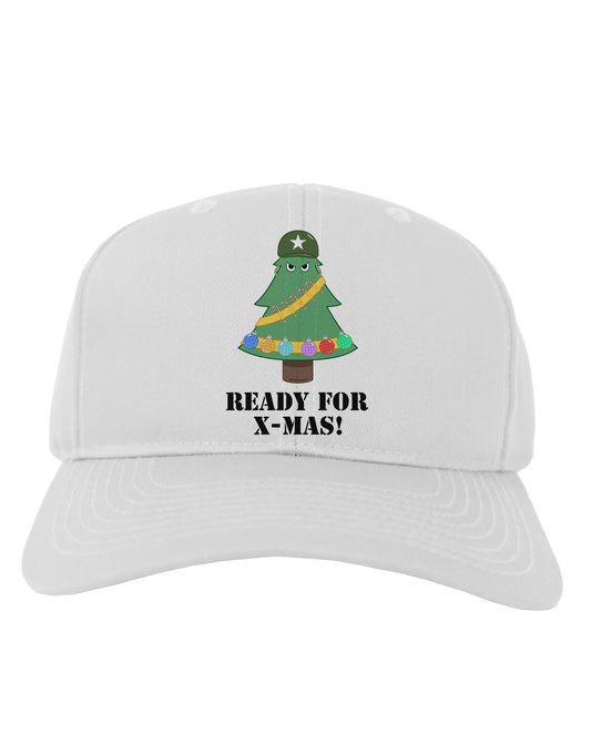 Christmas Tree - Ready for X-Mas Adult Baseball Cap Hat-Baseball Cap-TooLoud-White-One Size-Davson Sales
