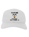 TooLoud I'm not Dumb I'm Just really good at pretending I am Adult Baseball Cap Hat-Baseball Cap-TooLoud-White-One-Size-Fits-Most-Davson Sales