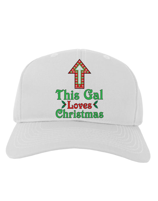 This Gal Loves Christmas Cute Adult Baseball Cap Hat-Baseball Cap-TooLoud-White-One Size-Davson Sales
