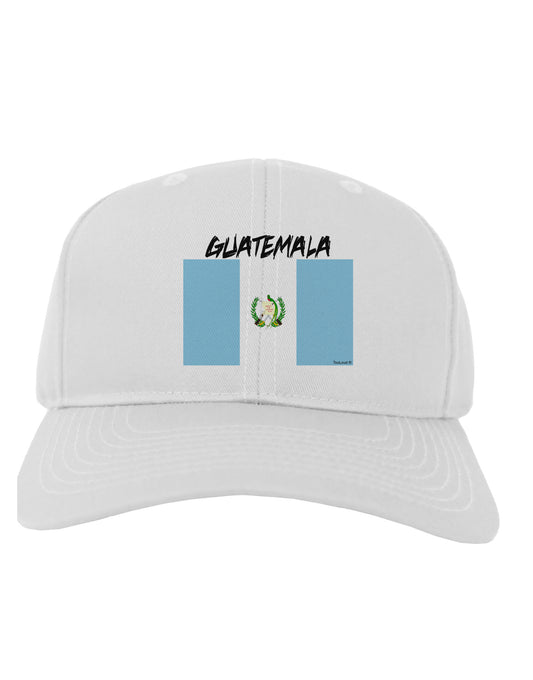 Guatamelan Flag Design Adult Baseball Cap Hat by TooLoud-Baseball Cap-TooLoud-White-One Size-Davson Sales
