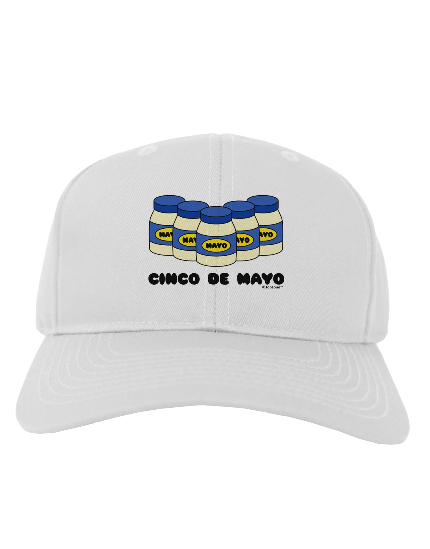 Cinco de Mayo - 5 Mayo Jars Adult Baseball Cap Hat by TooLoud-Baseball Cap-TooLoud-White-One Size-Davson Sales