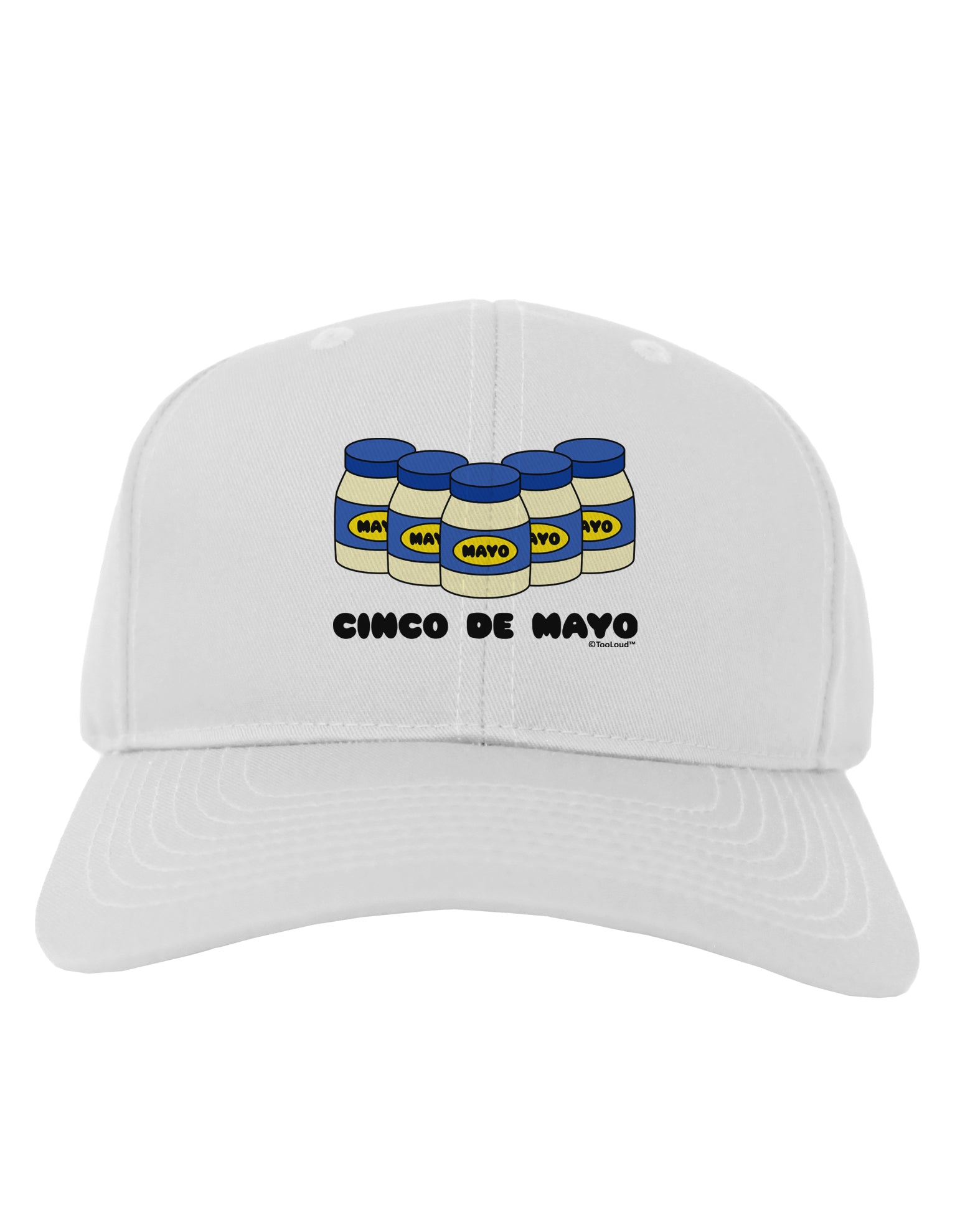 Cinco de Mayo - 5 Mayo Jars Adult Baseball Cap Hat by TooLoud-Baseball Cap-TooLoud-White-One Size-Davson Sales