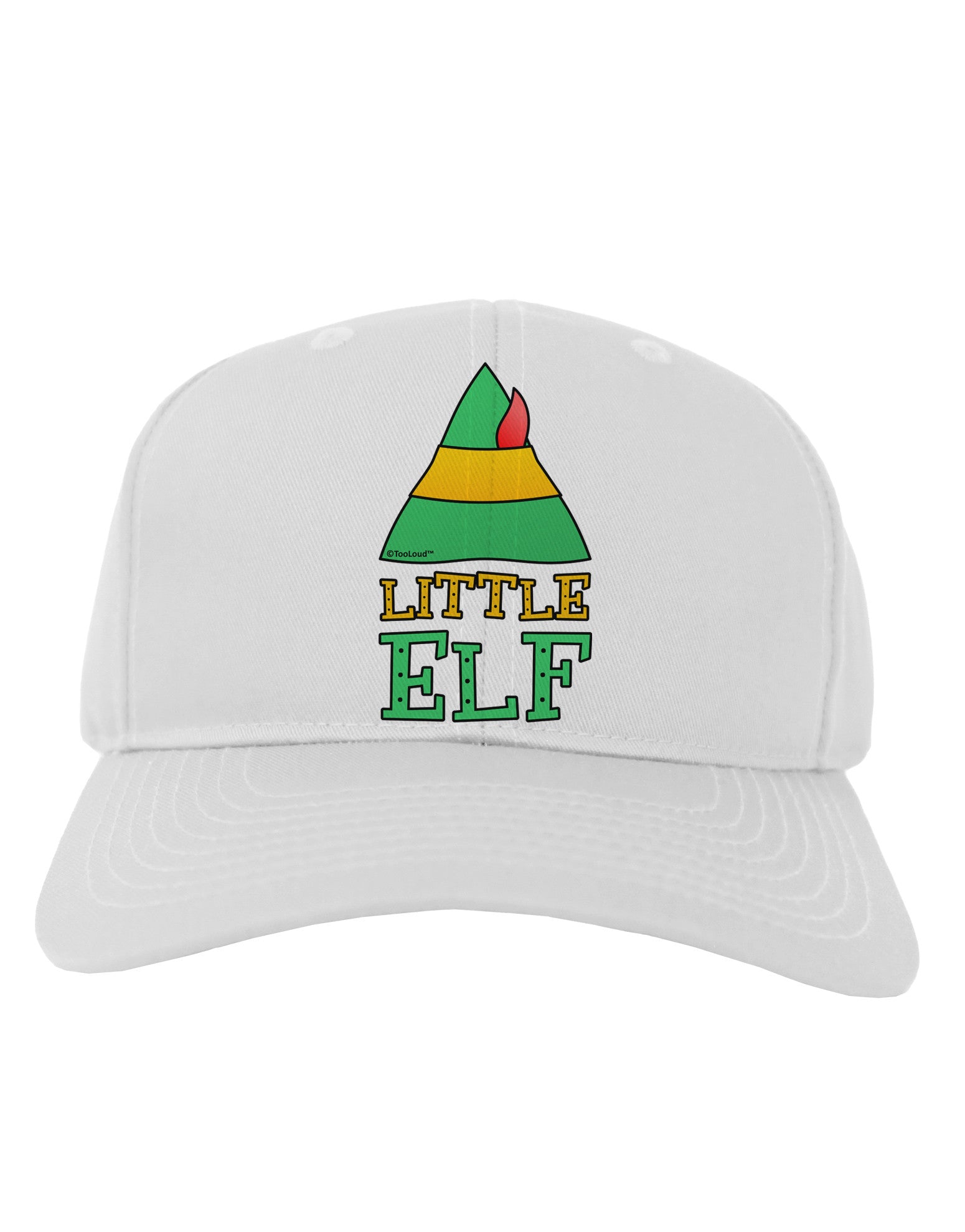 Matching Christmas Design - Elf Family - Little Elf Adult Baseball Cap Hat by TooLoud-Baseball Cap-TooLoud-White-One Size-Davson Sales