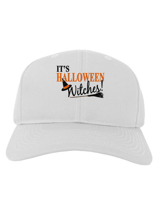 It's Halloween Witches Hat Adult Baseball Cap Hat-Baseball Cap-TooLoud-White-One Size-Davson Sales