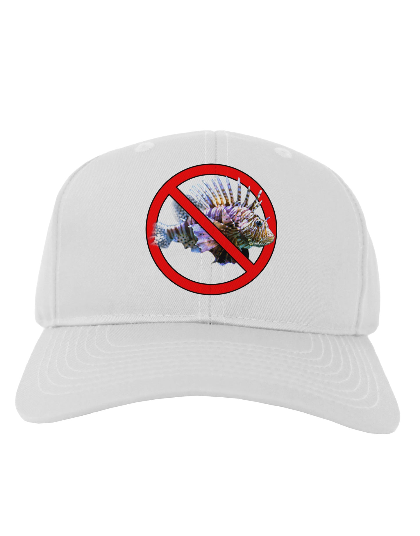 No Lionfish Adult Baseball Cap Hat-Baseball Cap-TooLoud-White-One Size-Davson Sales