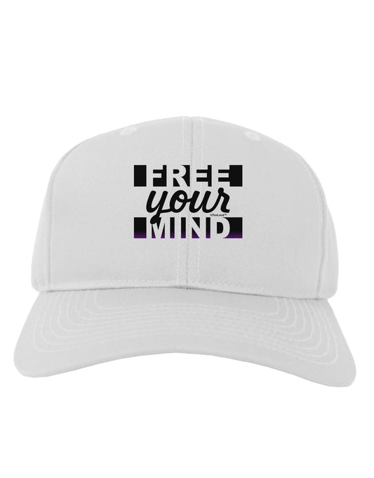 Free Your Mind Text Adult Baseball Cap Hat-Baseball Cap-TooLoud-White-One Size-Davson Sales