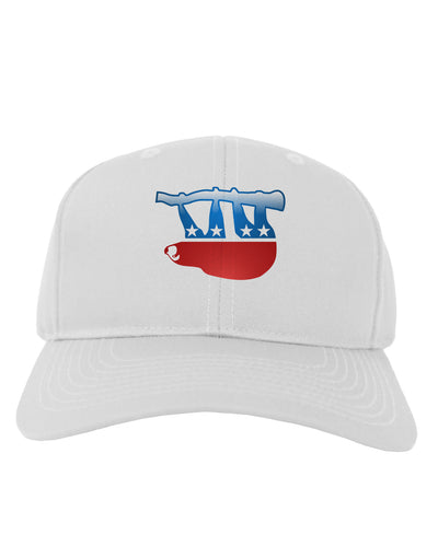 Sloth Political Party Symbol Adult Baseball Cap Hat-Baseball Cap-TooLoud-White-One Size-Davson Sales