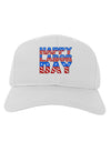 Happy Labor Day ColorText Adult Baseball Cap Hat-Baseball Cap-TooLoud-White-One Size-Davson Sales