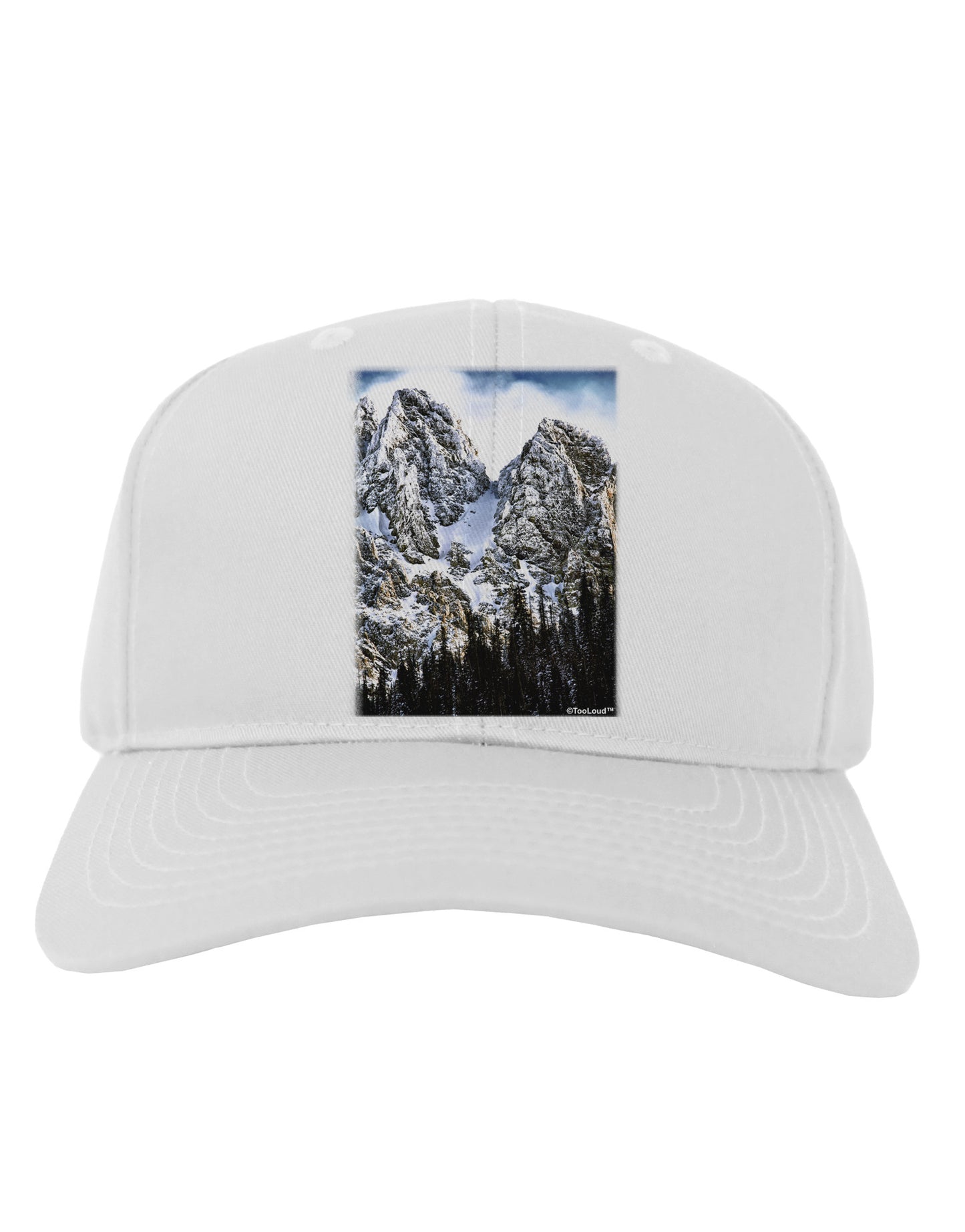 Mountain Landscape 2 Adult Baseball Cap Hat-Baseball Cap-TooLoud-White-One Size-Davson Sales