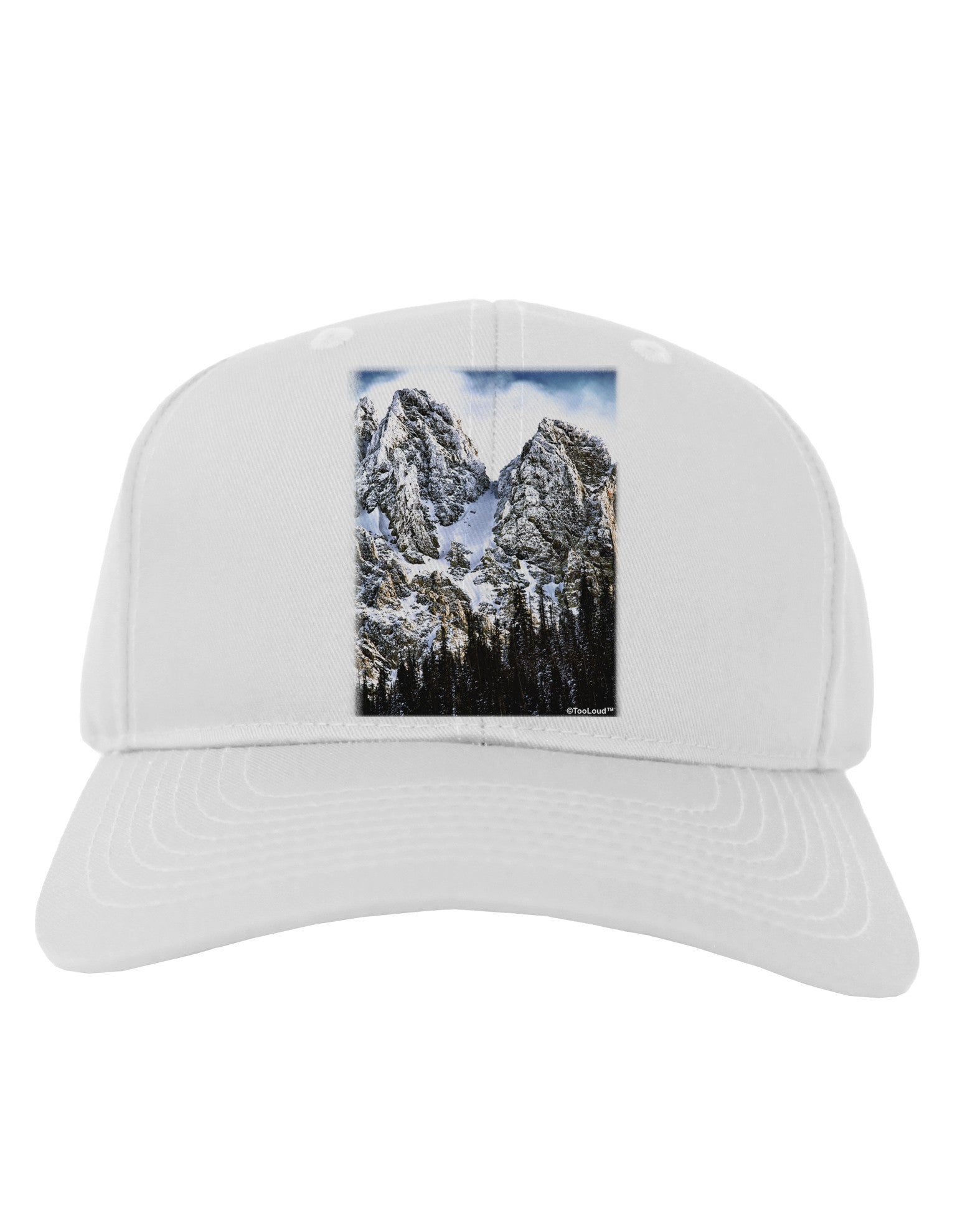 Mountain Landscape 2 Adult Baseball Cap Hat-Baseball Cap-TooLoud-White-One Size-Davson Sales