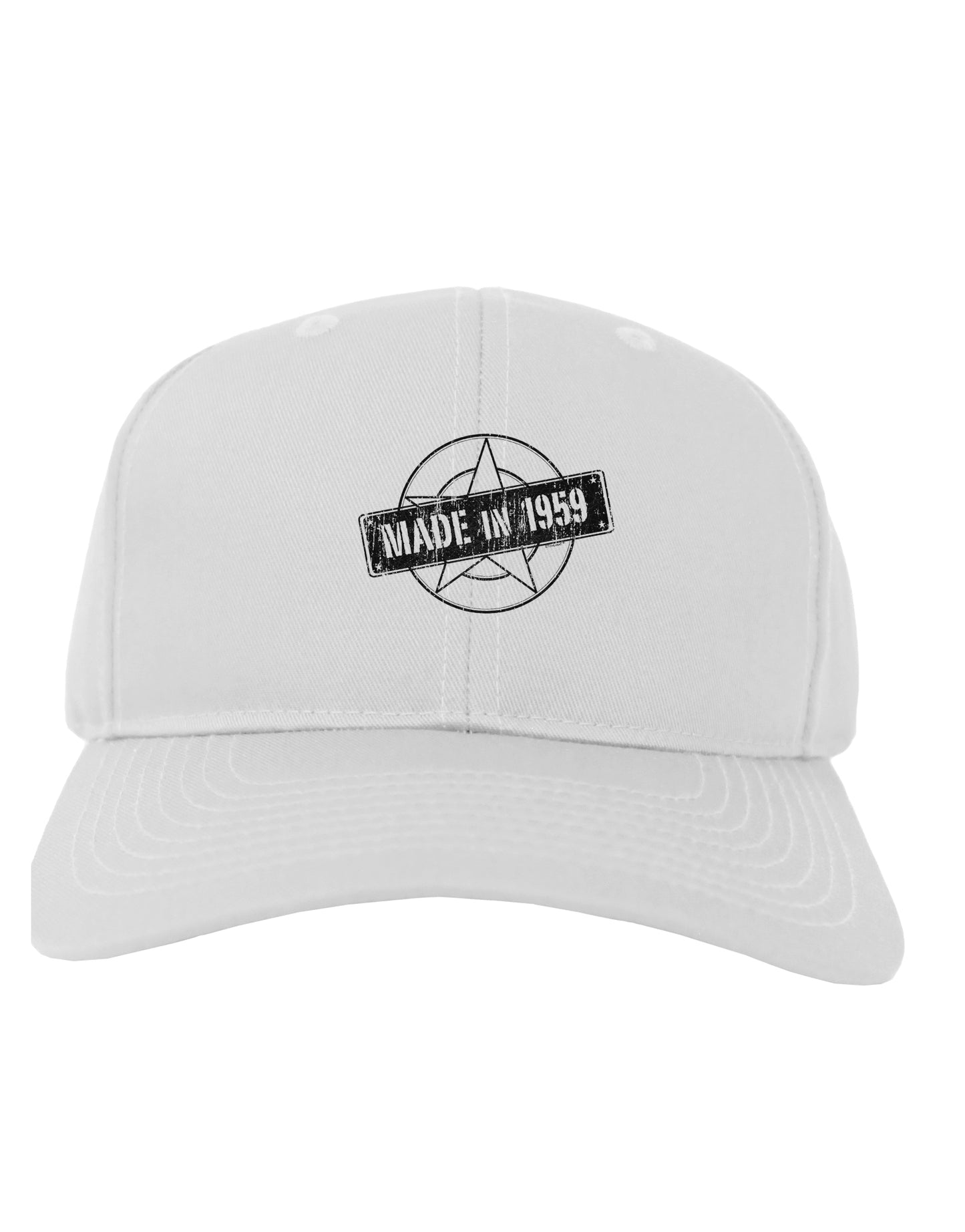 TooLoud 60th Birthday Gift Made in 1959 Adult Baseball Cap Hat-Baseball Cap-TooLoud-White-One-Size-Fits-Most-Davson Sales