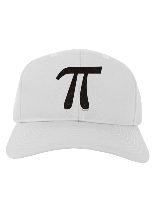 Pi Symbol Glitter - Black Adult Baseball Cap Hat by TooLoud-Baseball Cap-TooLoud-White-One Size-Davson Sales