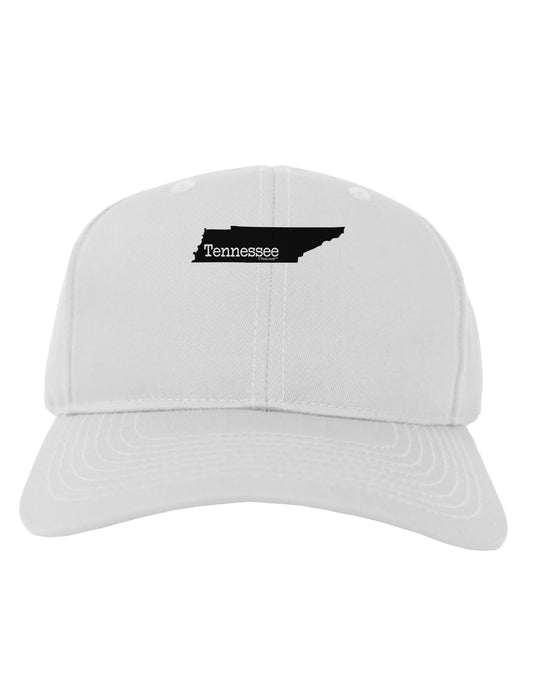 Tennessee - United States Shape Adult Baseball Cap Hat by TooLoud-Baseball Cap-TooLoud-White-One Size-Davson Sales