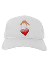 Heart on Puppet Strings Adult Baseball Cap Hat-Baseball Cap-TooLoud-White-One Size-Davson Sales