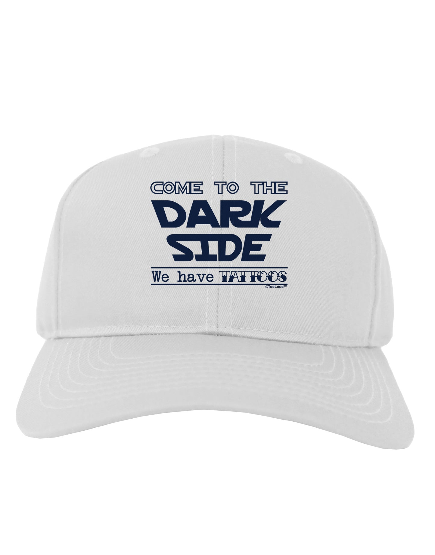 Come To The Dark Side - Tattoos Adult Baseball Cap Hat by-Baseball Cap-TooLoud-White-One Size-Davson Sales