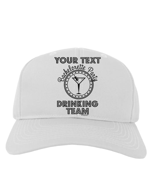 Personalized -Name- Bachelorette Party Drinking Team Adult Baseball Cap Hat-Baseball Cap-TooLoud-White-One Size-Davson Sales