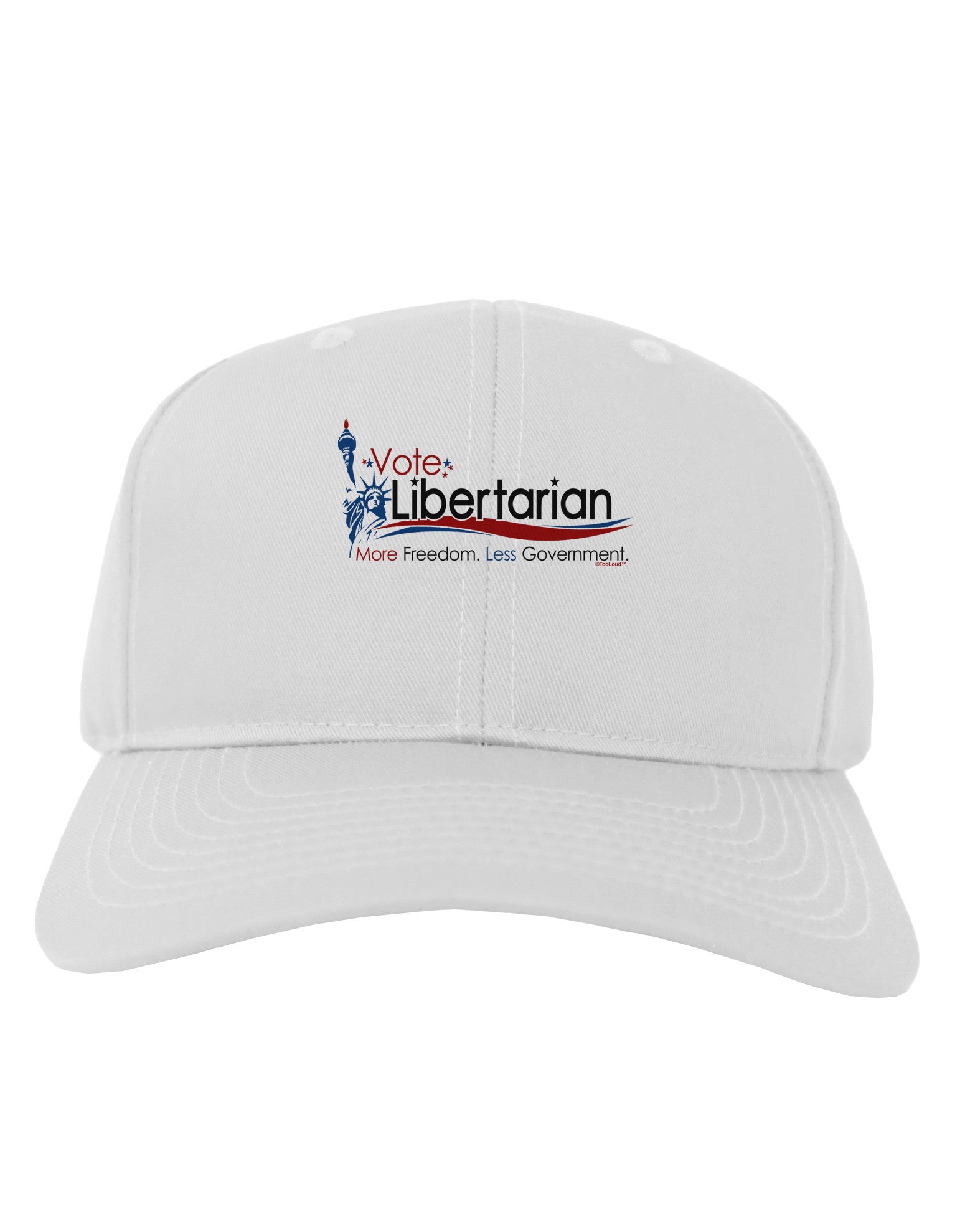Libertarian Slogan Adult Baseball Cap Hat-Baseball Cap-TooLoud-White-One Size-Davson Sales