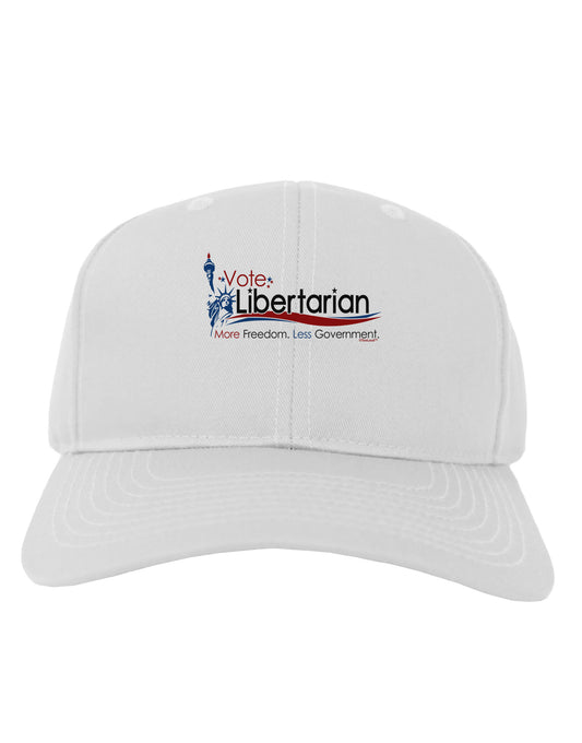 Libertarian Slogan Adult Baseball Cap Hat-Baseball Cap-TooLoud-White-One Size-Davson Sales