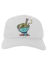 TooLoud Matching Lovin You Blue Pho Bowl Adult Baseball Cap Hat-Baseball Cap-TooLoud-White-One-Size-Fits-Most-Davson Sales