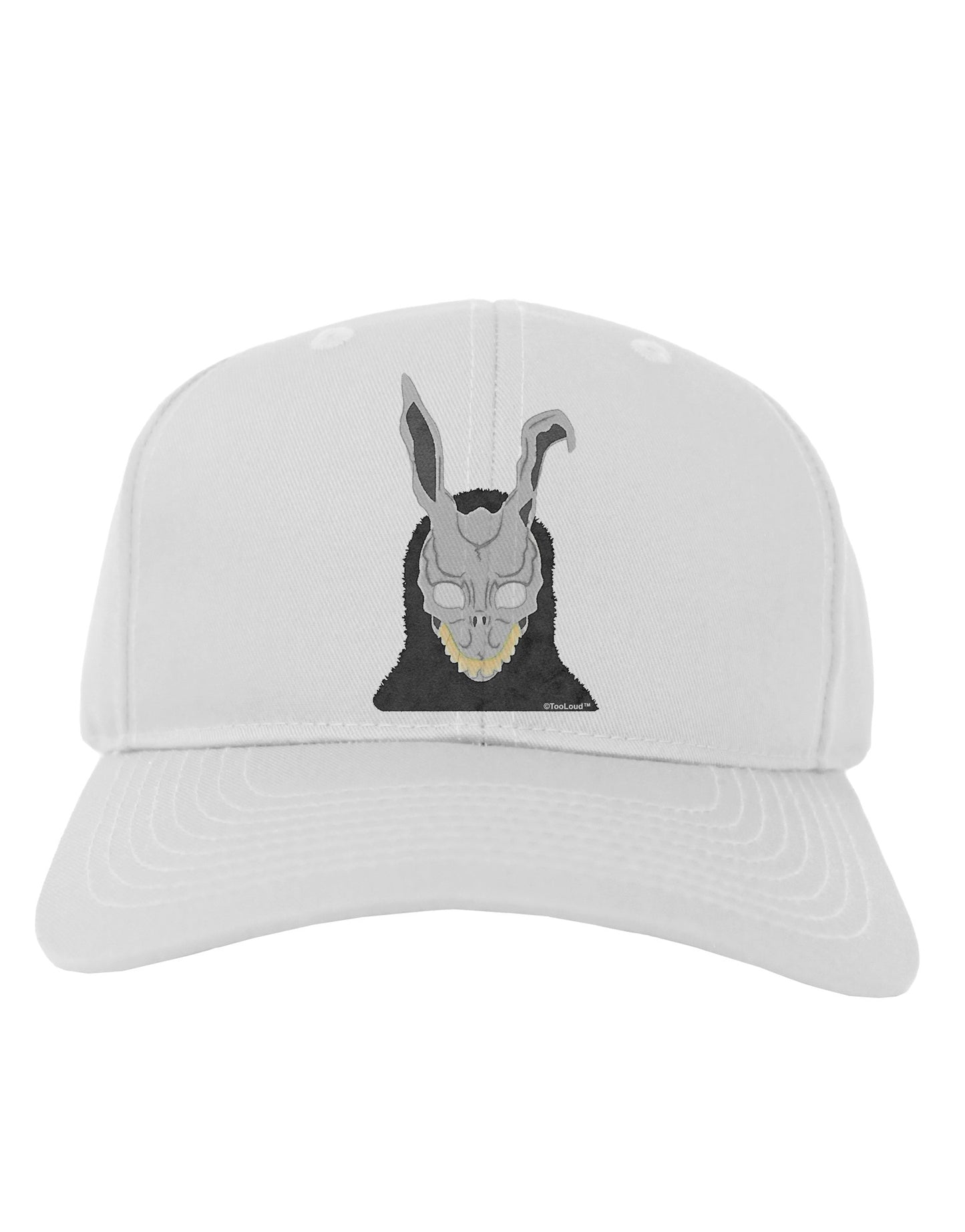 Scary Buny Face Watercolor Adult Baseball Cap Hat-Baseball Cap-TooLoud-White-One Size-Davson Sales