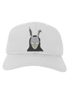 Scary Buny Face Watercolor Adult Baseball Cap Hat-Baseball Cap-TooLoud-White-One Size-Davson Sales