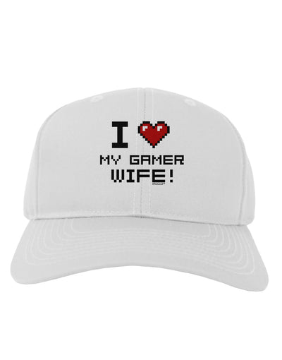 I Heart My Gamer Wife Adult Baseball Cap Hat-Baseball Cap-TooLoud-White-One Size-Davson Sales