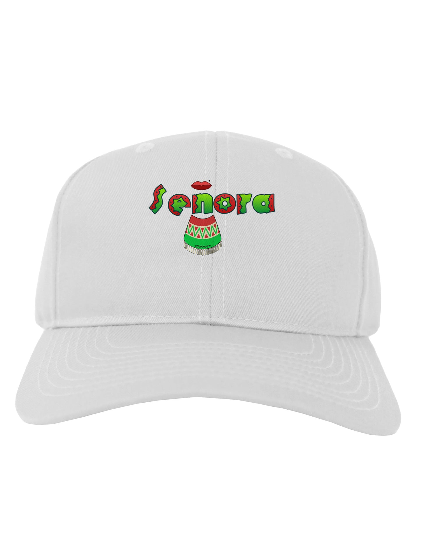 Senora Poncho Adult Baseball Cap Hat-Baseball Cap-TooLoud-White-One Size-Davson Sales