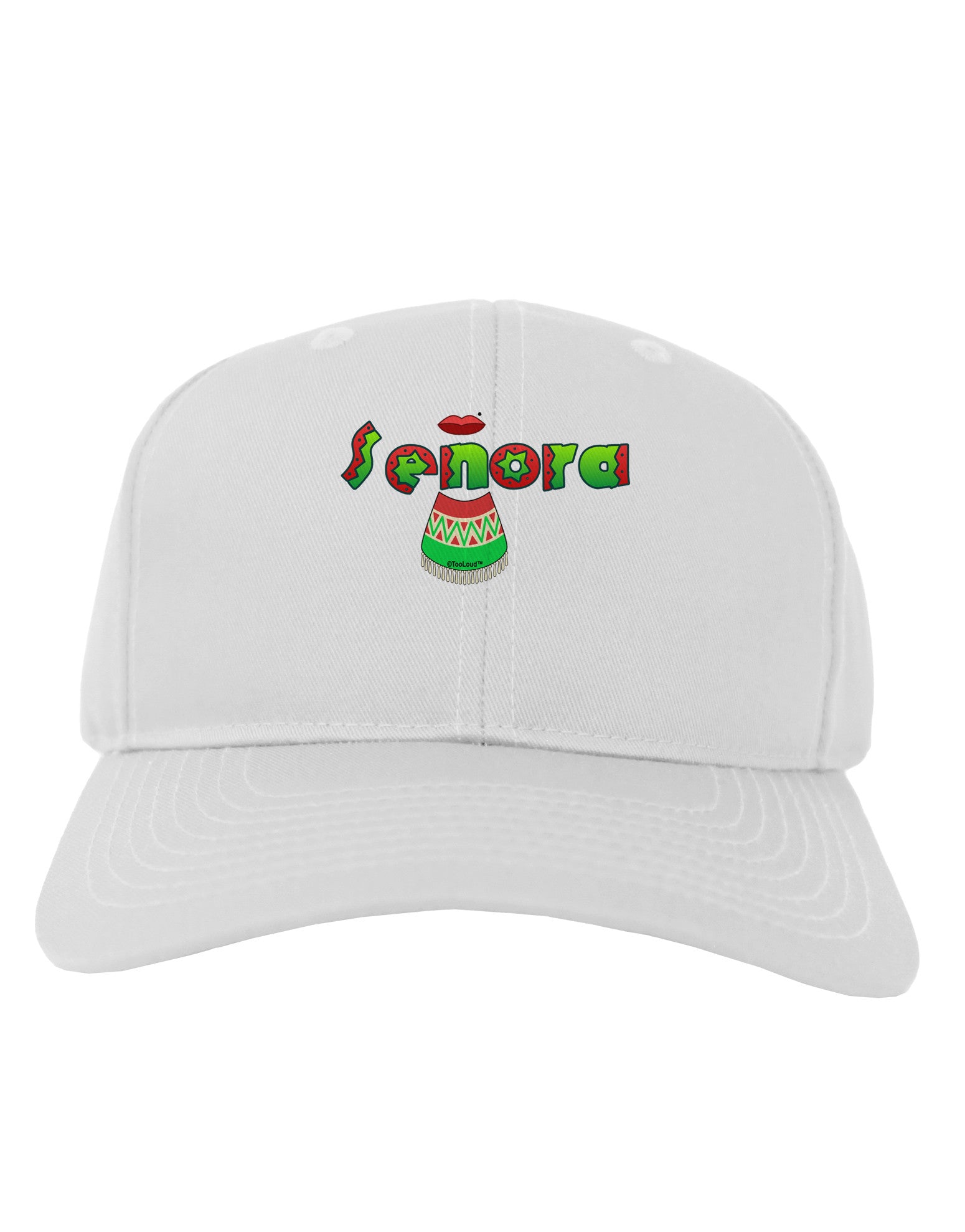 Senora Poncho Adult Baseball Cap Hat-Baseball Cap-TooLoud-White-One Size-Davson Sales