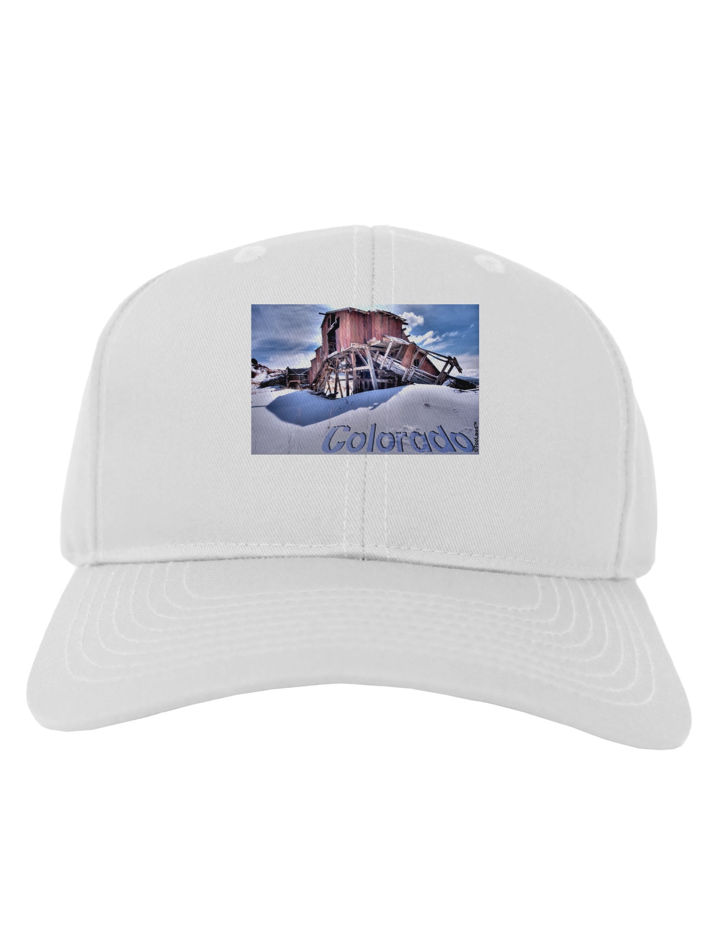 Victor Mines Colorado Text Adult Baseball Cap Hat-Baseball Cap-TooLoud-White-One Size-Davson Sales