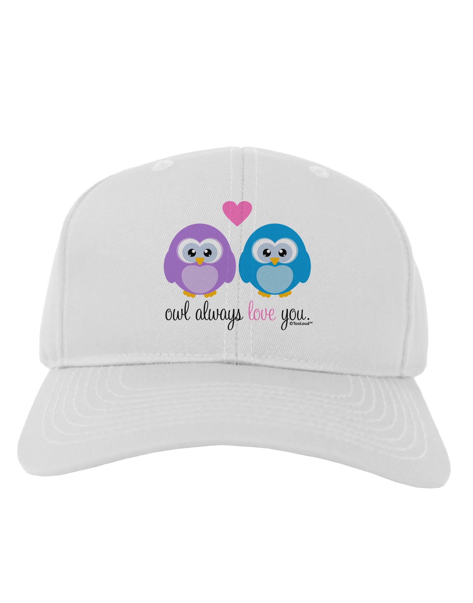Owl Always Love You Adult Baseball Cap Hat by TooLoud-Baseball Cap-TooLoud-White-One Size-Davson Sales