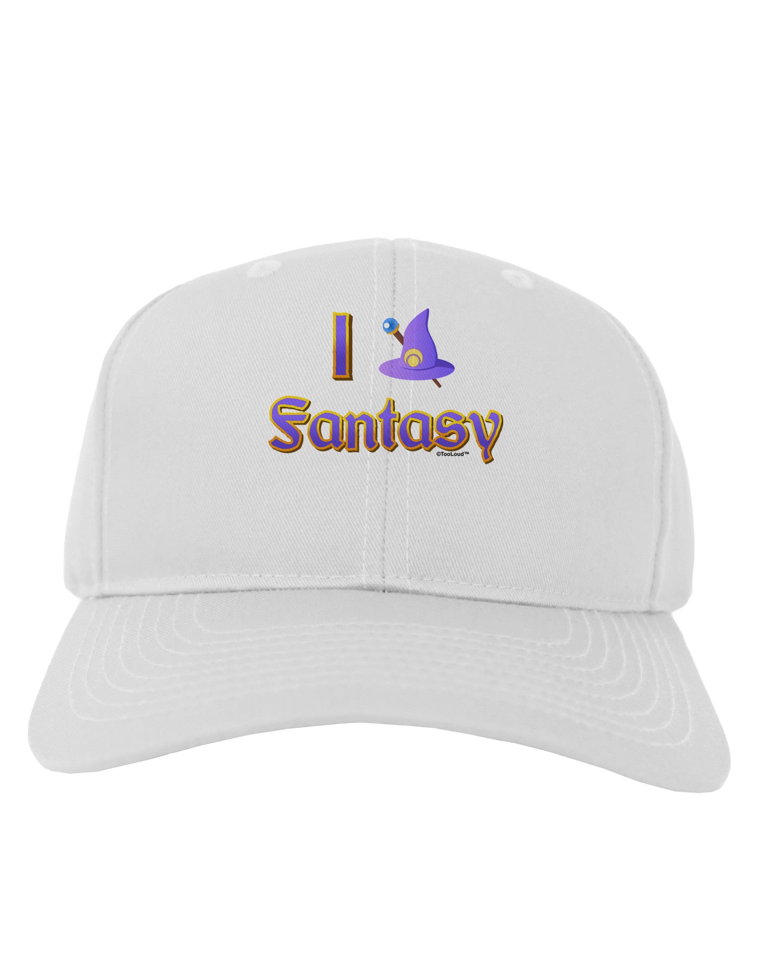 I Love Fantasy Adult Baseball Cap Hat-Baseball Cap-TooLoud-White-One Size-Davson Sales