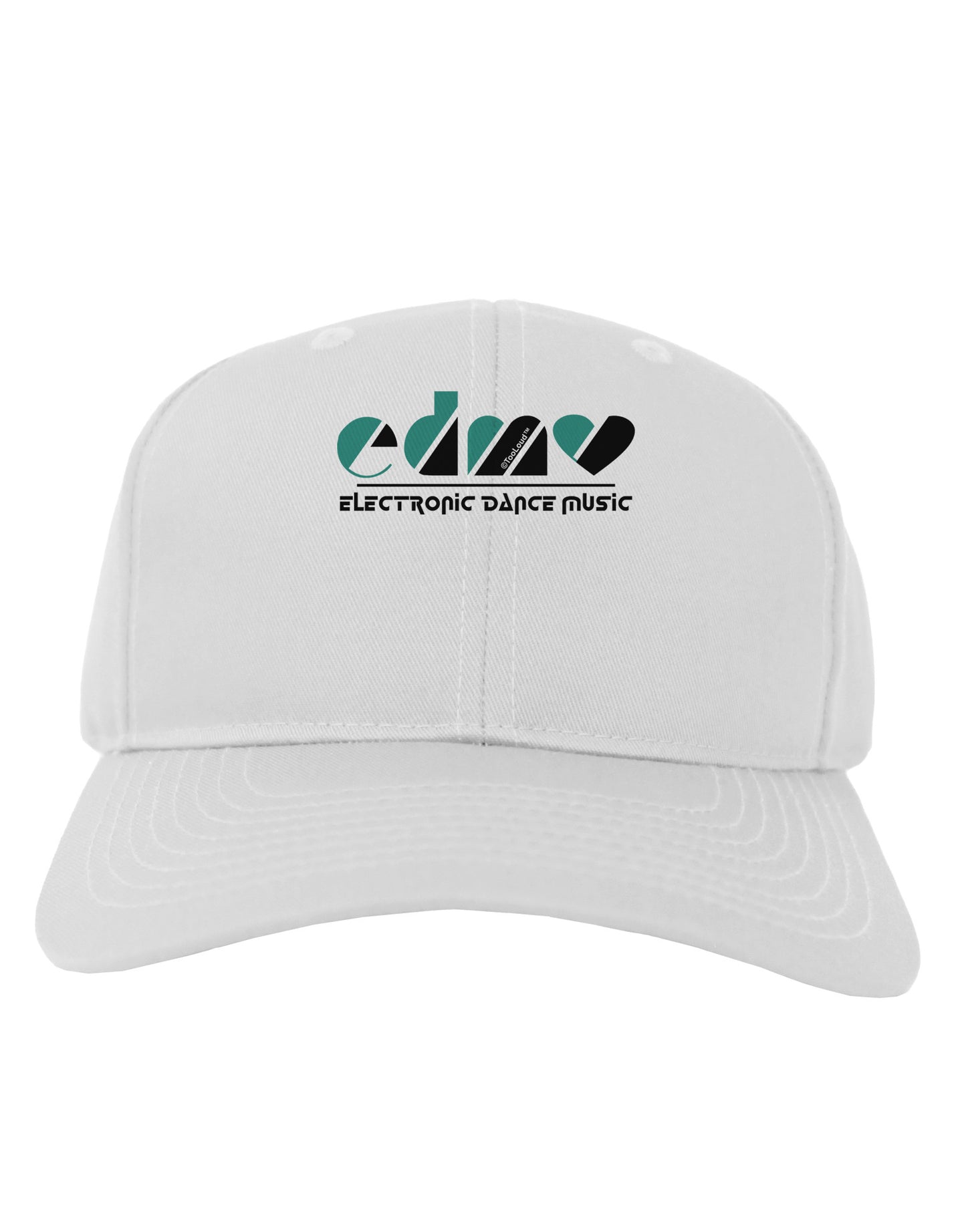EDM Heart Black Adult Baseball Cap Hat-Baseball Cap-TooLoud-White-One Size-Davson Sales