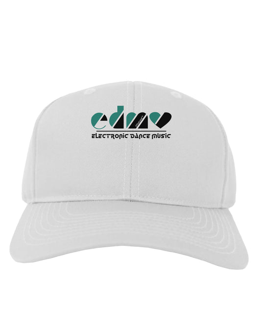 EDM Heart Black Adult Baseball Cap Hat-Baseball Cap-TooLoud-White-One Size-Davson Sales