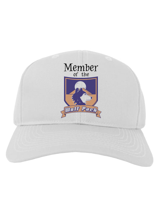 Member of the Wolf Pack Adult Baseball Cap Hat-Baseball Cap-TooLoud-White-One Size-Davson Sales