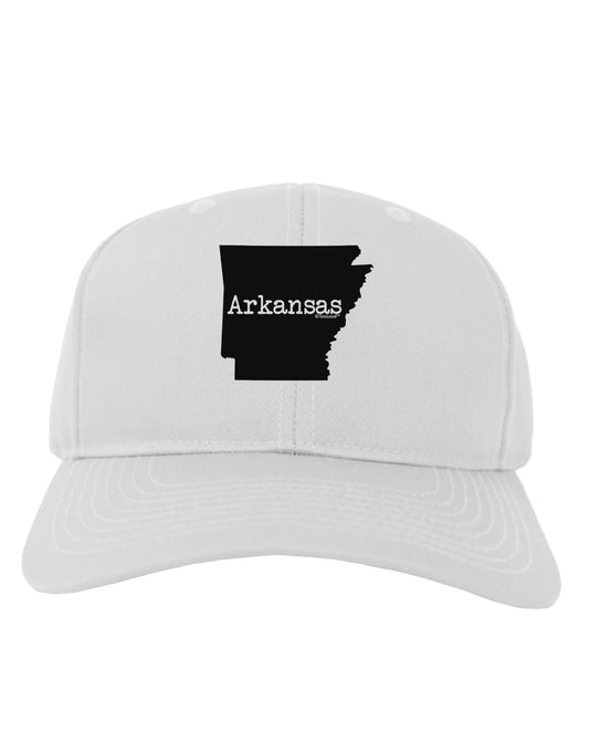 Arkansas - United States Shape Adult Baseball Cap Hat by TooLoud-Baseball Cap-TooLoud-White-One Size-Davson Sales