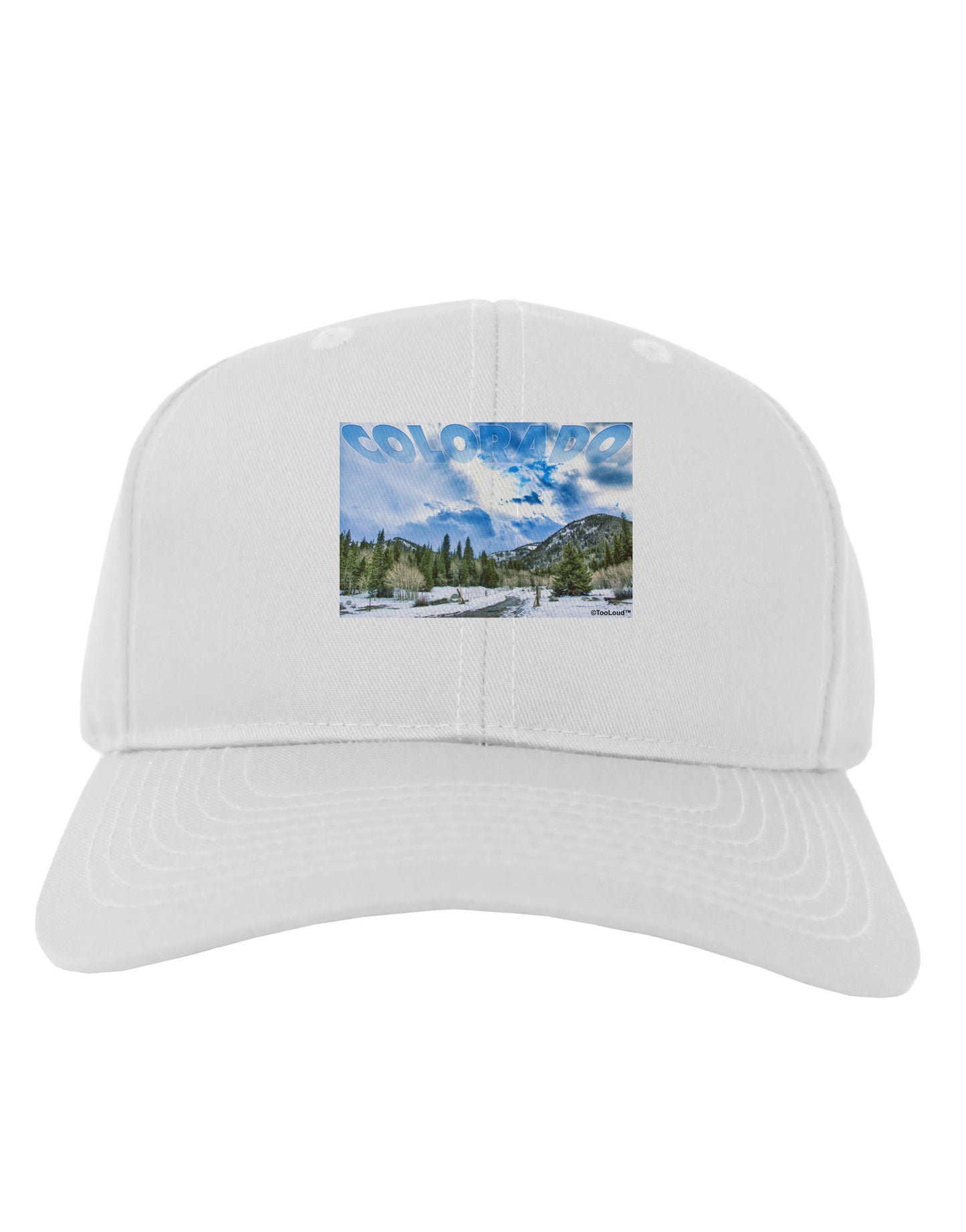 El Dora CO with Text Adult Baseball Cap Hat-Baseball Cap-TooLoud-White-One Size-Davson Sales