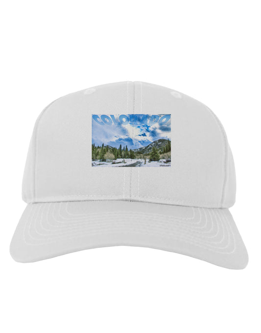 El Dora CO with Text Adult Baseball Cap Hat-Baseball Cap-TooLoud-White-One Size-Davson Sales