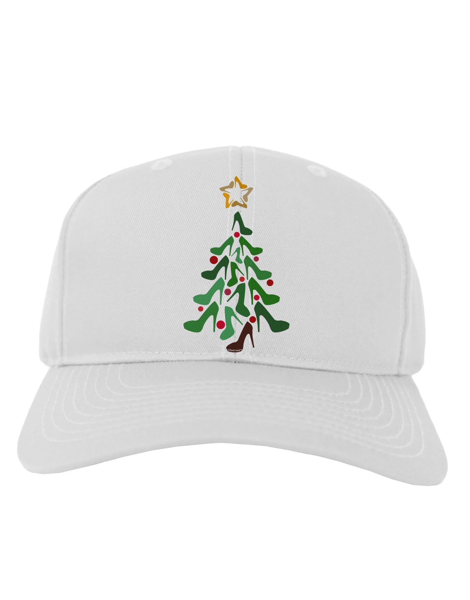 High Heels Shoes Christmas Tree Adult Baseball Cap Hat-Baseball Cap-TooLoud-White-One Size-Davson Sales