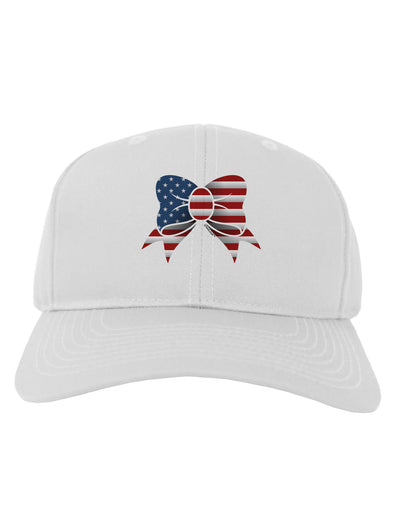 Patriotic Bow Adult Baseball Cap Hat-Baseball Cap-TooLoud-White-One Size-Davson Sales