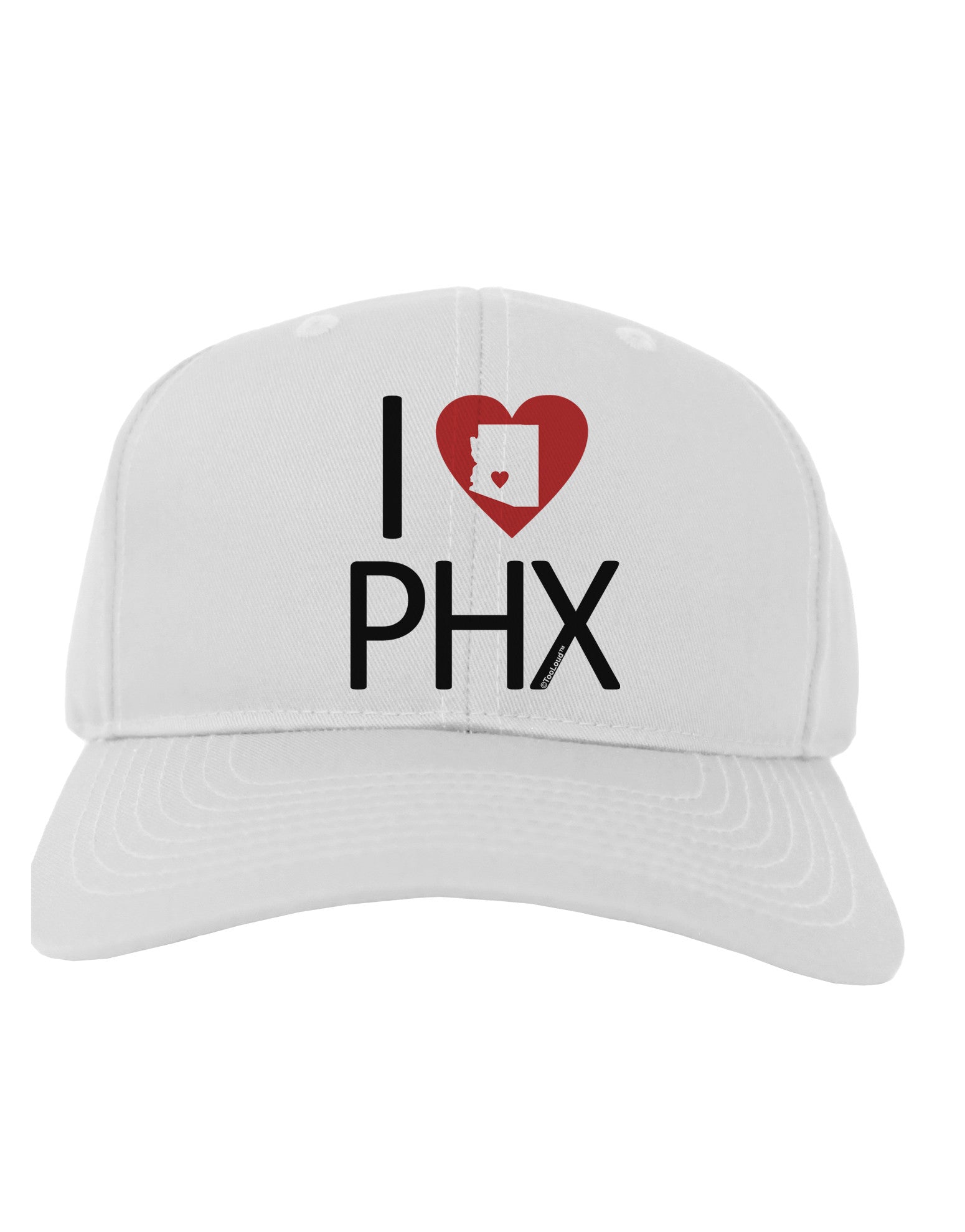 I Heart Phoenix Adult Baseball Cap Hat-Baseball Cap-TooLoud-White-One Size-Davson Sales