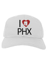 I Heart Phoenix Adult Baseball Cap Hat-Baseball Cap-TooLoud-White-One Size-Davson Sales