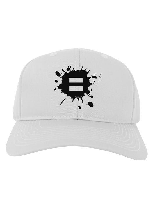 Equal Paint Splatter Adult Baseball Cap Hat by TooLoud-Baseball Cap-TooLoud-White-One Size-Davson Sales