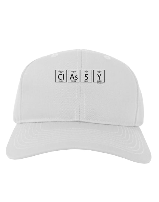 Classy - Periodic table of Elements Adult Baseball Cap Hat by TooLoud-Baseball Cap-TooLoud-White-One Size-Davson Sales
