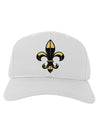 Golden Fleur de Lis Adult Baseball Cap Hat-Baseball Cap-TooLoud-White-One Size-Davson Sales