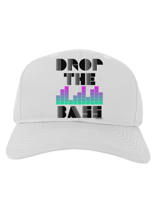 Drop the Bass Adult Baseball Cap Hat-Baseball Cap-TooLoud-White-One Size-Davson Sales