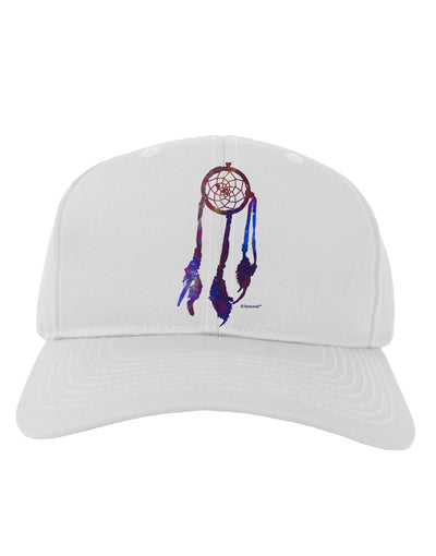 Graphic Feather Design - Galaxy Dreamcatcher Adult Baseball Cap Hat by TooLoud-Baseball Cap-TooLoud-White-One Size-Davson Sales