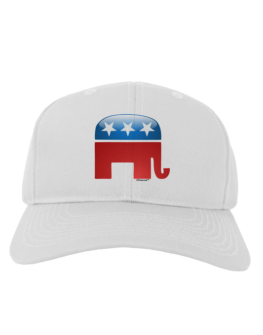 Republican Bubble Symbol Adult Baseball Cap Hat-Baseball Cap-TooLoud-White-One Size-Davson Sales