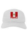 Peru Flag Adult Baseball Cap Hat-Baseball Cap-TooLoud-White-One Size-Davson Sales