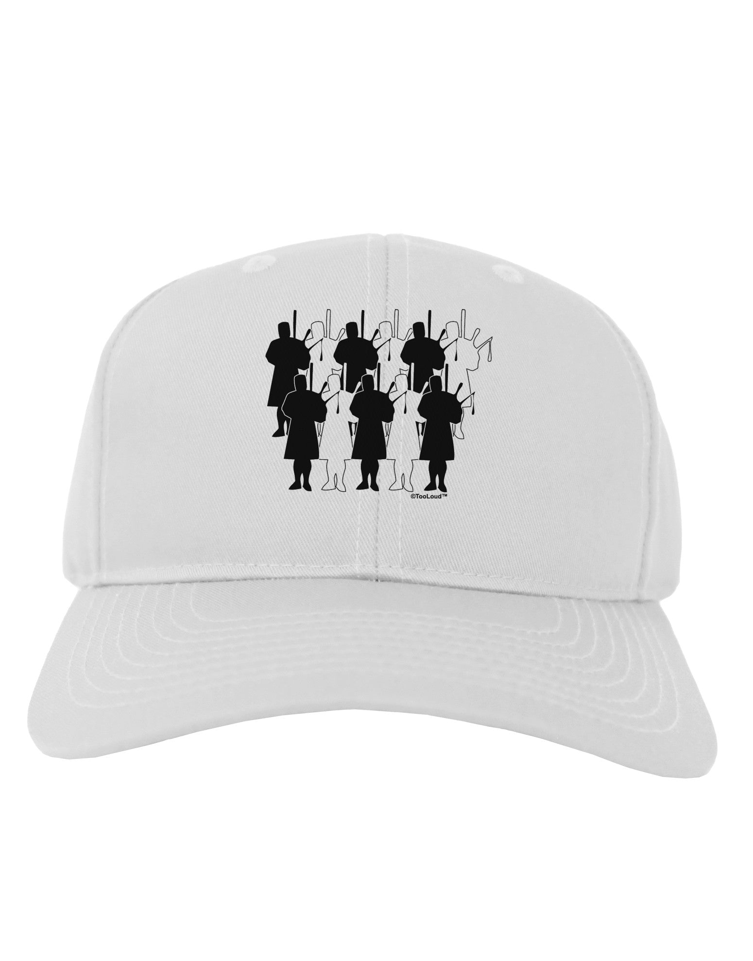 Eleven Pipers Piping Adult Baseball Cap Hat-Baseball Cap-TooLoud-White-One Size-Davson Sales