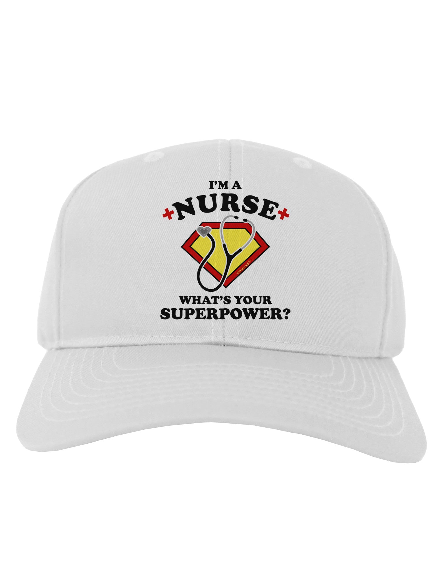 Nurse - Superpower Adult Baseball Cap Hat-Baseball Cap-TooLoud-White-One Size-Davson Sales
